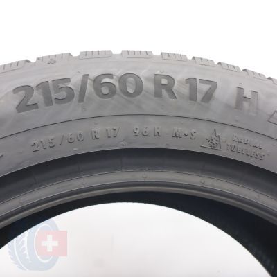 6. Opony 215/60 R17 2x CONTINENTAL 96H WinterContact TS 870 P Zimowe 2024 8,7mm 