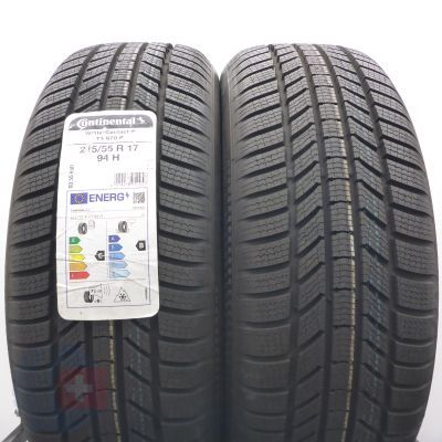 Opony 215/55 R17 2xCONTINENTAL 94H WinterContact TS 870 P Zimowe 2021