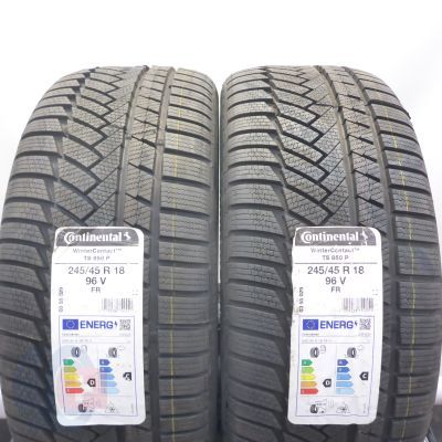 Opony 245/45 R18 2x CONTINENTAL 96V WinterContact TS 850 P Zimowe 2023 