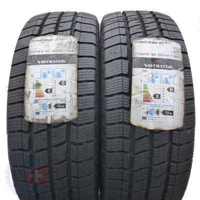 Opony 215/60 R16C 2x VREDESTEIN 103/101T Comtrac 2  Winter+ Zimowe 2020 Jak Nowe