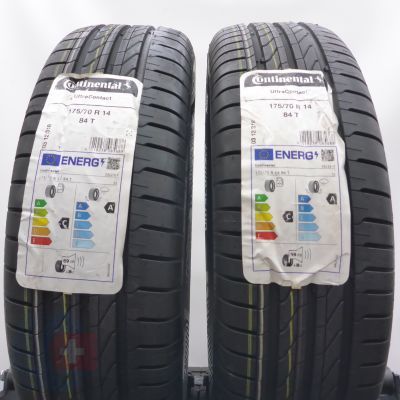 4. Opony 175/70 R14 4x CONTINENTAL 84T UltraContact Letnie 2024 