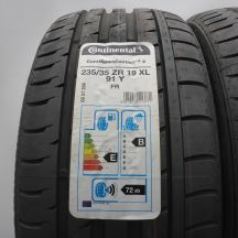 2. Opony 235/35 ZR19 2x CONTINENTAL 91Y XL ContiSportContact 3 Letnie 2020 