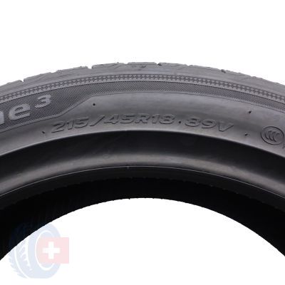 5. Opony 4x HANKOOK 215/45 R18 89V Ventus Prime 3 K125 Letnie 2018, 2021 Jak Nowe Nieużywane 