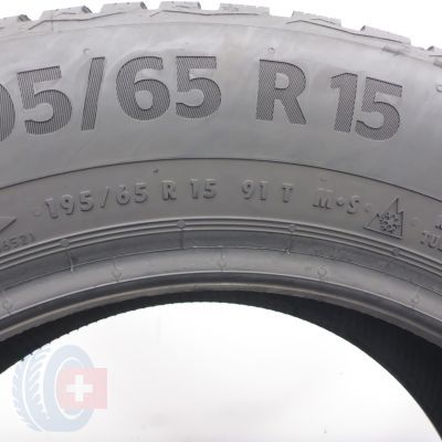 4. Opony 195/65 R15 2x CONTINENTAL 91T WinterContact TS870P Zimowe 2024 7-7,2mm