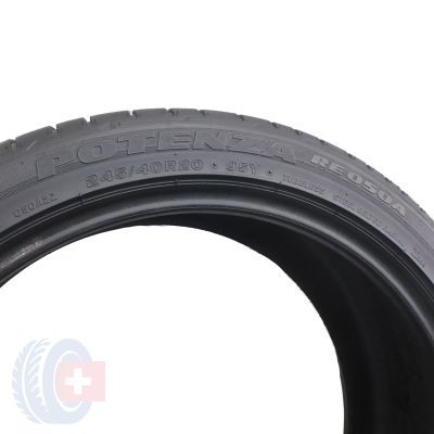 5. 2 x BRIDGESTONE 245/40 R20 95Y Potenza RE 050A Lato 2008/09 5,6-6mm