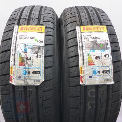 4. Opony 195/65 R16C 4x PIRELLI 100/98T Carrier Letnie 2020 Jak Nowe Nieużywane