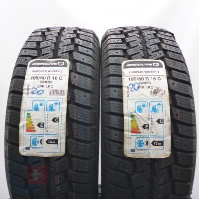 3. Opony 195/60 R16C 4x GENERAL 99/97R Eurovan Winter 2 Zimowe 2020