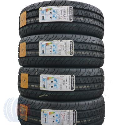Opony 215/60 R16C 4x CONTINENTAL 103/101T ContiVanContact 100 Letnie 2020 Jak Nowe