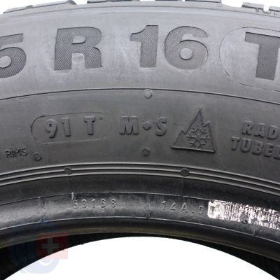 2. Opony 205/55 R16 2x CONTINENTAL 91T ContiWinterContact TS850 zimowe 6,5-7,2mm 2015