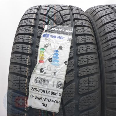 2. Opony 225/50 R18 2x DUNLOP 99H XL SP Winter Sport 3D A0 Zimowe 2023