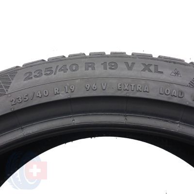 5. Opony 235/40 R19 2x CONTINENTAL 96V XL WinterContact TS850P Zimowe 2018 6,8-7mm