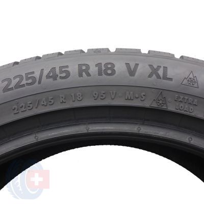 5. Opony 225/45 R18 2x CONTINENTAL 95V XL WinterContact TS870P Zimowe 2021, 2022 7-7,5mm