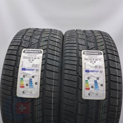 Opony 255/35 R20 2x CONTINENTAL 97W XL AO ContiWinterContact TS830P Zimowe 2022 Nieużywane 