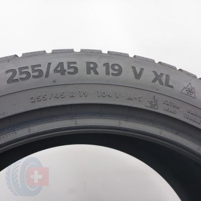7. Opony 4x 255/45 R19 4x CONTINENTAL 104V XL WinterContact TS 870 P Zimowe 2024 7,2-7mm