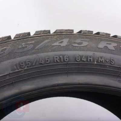 7. Opony 195/45 R16 4x PIRELLI 84H XL Cinturato Winter Zimowe 2019 Nieużywane