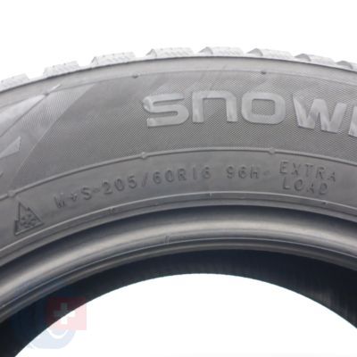 7. Opony 205/60 R16 2x NOKIAN 96H XL Snowproof 2 Zimowe 2023 6,2mm