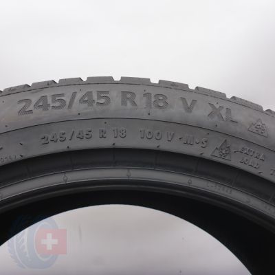 8. Opony 245/45 R18 4x CONTINENTAL 100V XL WinterContact TS870 P Zimowe 2023 7,5-8,5mm
