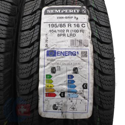 3. Opony 195/65 R16C 2x SEMPERIT 104/102R Van-Grip 3 Zimowe 2021 