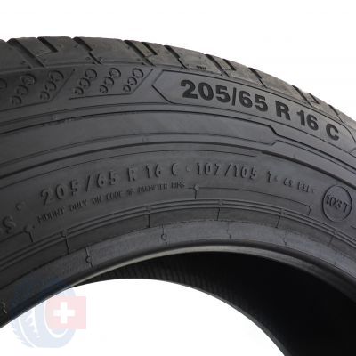 5. 4 x CONTINENTAL 205/65 R16C 107/105T ContiVanContact 200 Lato 2016 Jak Nowe Nieużywane 