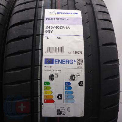 3. Opony 245/40 R18 4x MICHELIN 93Y AO PilotSport 4 Letnie 2025 NOWE