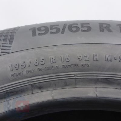 6. Opony 195/65 R16 2x CONTINENTAL 92H WinterContact TS 860 Zimowe 2021