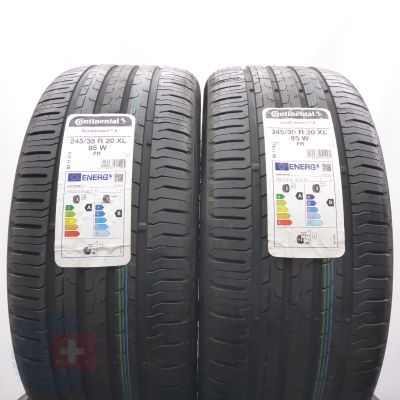 Opony 245/35 R20 2x CONTINENTAL 95W XL EcoContact 6 Letnie 2021 