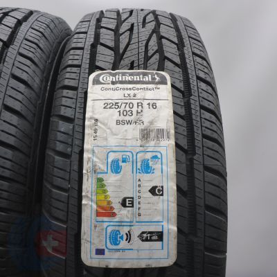 2. Opony 225/70 R16 2x CONTINENTAL 103H ContiCrossContact LX 2 M+S Letnie 2018/20 