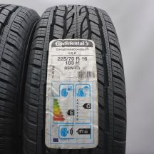 2. Opony 225/70 R16 2x CONTINENTAL 103H ContiCrossContact LX 2 M+S Letnie 2018/20 