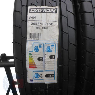 2. 4 x DAYTON 205/70 R15C 106/104R Van Lato 2018 Jak Nowe Nieużywane 