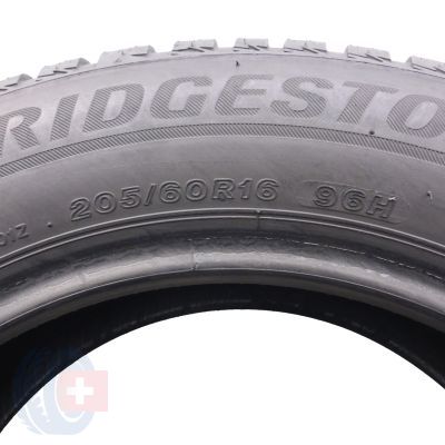5. Opony 205/60 R16 2x BRIDGESTONE 96H XL Blizzak LM001 zimowe 7,8mm 2015