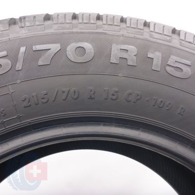 6. Opony 215/70 R15CP 4x CONTINENTAL 109R VancoCamper Letnie 2020 8,6-10mm