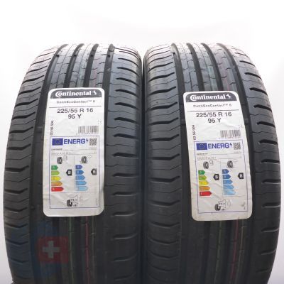 Opony 225/55 R16 2x CONTINENTAL 95Y ContiEcoContact 5 Letnie 2022 