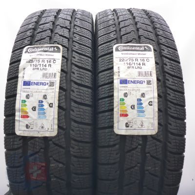 4. Opony 225/75 R16C 4x CONTINENTAL 116/114R VanContact Winter Zimowe 2022