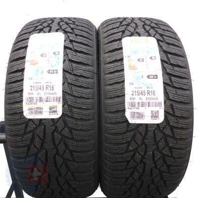 4. Opony 215/45 R16 4x NOKIAN 90H XL WR D4 Zimowe 2015 Nieużywane 