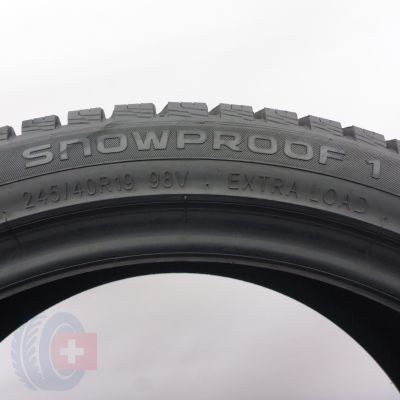6. Opony 245/40 R19 4x NOKIAN 98V XL Snowproof1 Zimowe 2024 7,4-8mm