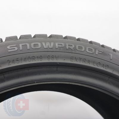 6. Opony 245/40 R19 4x NOKIAN 98V XL Snowproof 1 Zimowe 2024 8mm