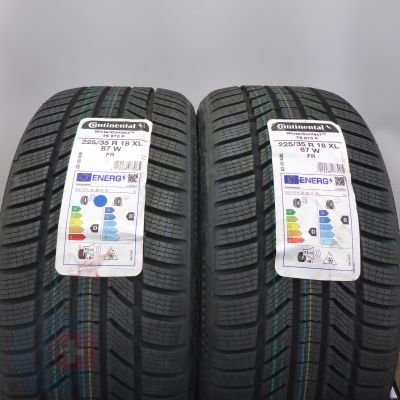 4. Opony 225/35 R18 4x CONTINENTAL 87W XL WinterContact TS 870 P Zimowe 2022 Nieużywane 