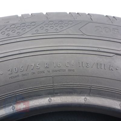 5. Opony 205/75 R16C 2x CONTINENTAL 113/111R ContiVanContact 200 Letnie 2022 9mm