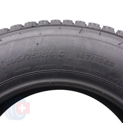 6. Opona 195/75 R16C 1x BRIDGESTONE 107/105R Blizzak W800 Zimowa 2017 Jak Nowa Nieużywana