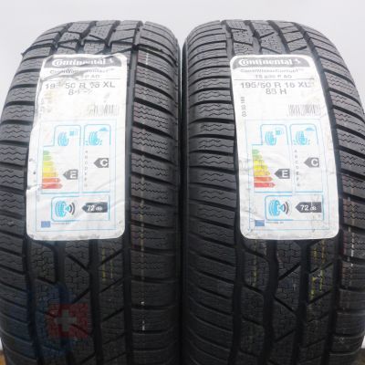 3. Opony 195/50 R16 4x CONTINENTAL 88H XL ContiWinterContact TS 830P A0 Zimowe 2016 Nieużywane