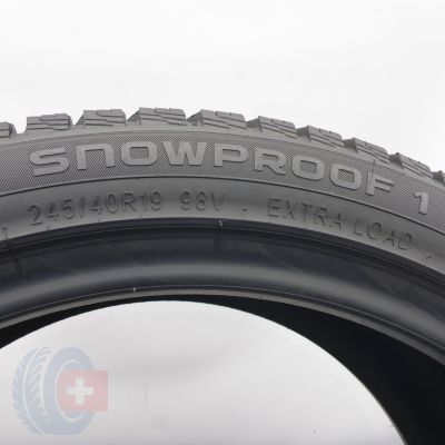 4. Opona 245/40 R19 1x NOKIN 98V XL Snowproof 1 Zimowa 2024 6mm