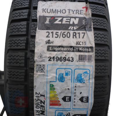 3. 1 x KUMHO 215/60 R17 96H I Zen RV KC15 Zima 2017 Jak Nowa Nieużywana
