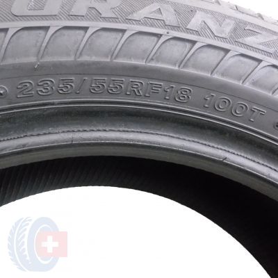 4. 2 x BRIDGESTONE 235/55 R18 100T Turanza EL 400-02 RunFlat Lato M+S DOT17 6,2-6,5mm
