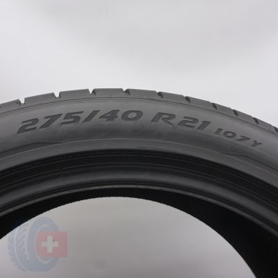 4. Opony 275/40 R21 2x PIRELLI 107Y XL PZero RunFlat BMW Letnie 2023 6,8mm