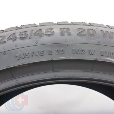 6. Opony 245/45 R20 2x CONTINENTAL 103W XL WinterContact TS 850 P A0  Zimowa 2019 