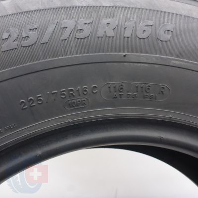8. Opony 225/75 R16C 4x MICHELIN 118/116R Agilis+ RT Letnie 2017/19 9,2-8,5mm