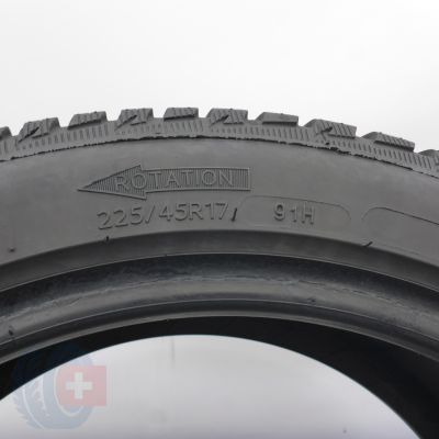 6. Opony 225/45 R17 2x MICHELIN 91H Alpin 5 Zimowe 2017 6,8-6,2mm
