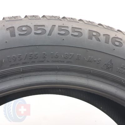 4. Opony 195/55 R16 2x CONTINENTAL 87H WinterContact TS860 Zimowe 2020 6,7-7,3mm