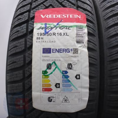 2. Opony 195/50 R16 4x VREDESTEIN 88H XL Wintrac Zimowe 2022 