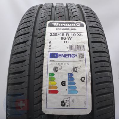2. Opony 225/45 R19 2x BARUM 96W XL Bravuris 5 HM Letnie 2023 